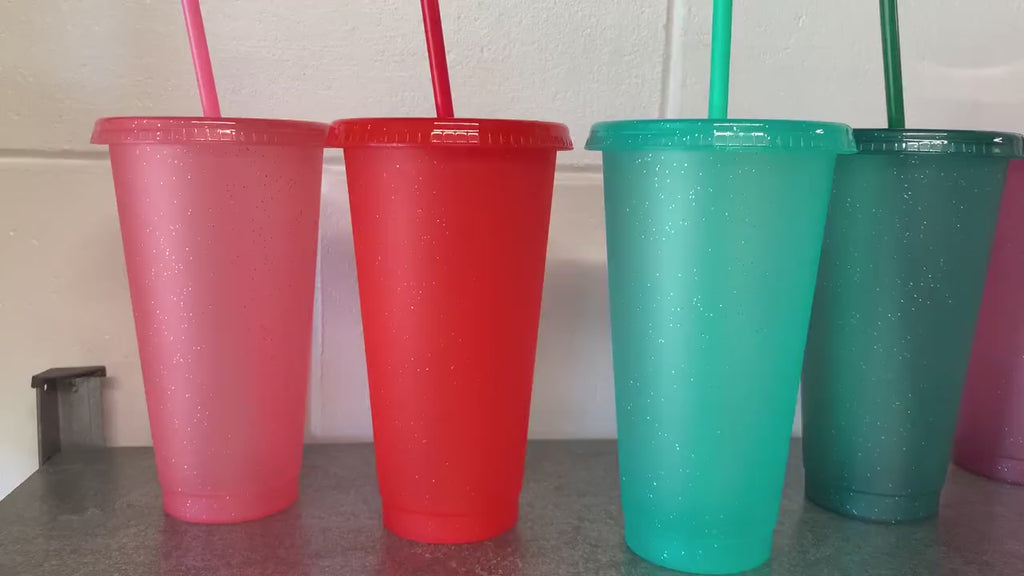 Glitter Reusable Cold Cup - 24oz Blank Cold Cup (DECAL NOT INCLUDED)