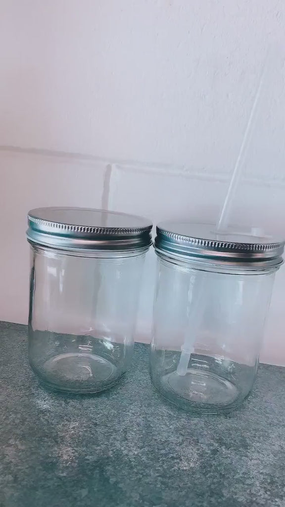 Add a Glass Mason Jar to your order!  16oz or 22oz Glass Mason Jar  (No decal included) - Wide Mouth Mason Jar and Lid- Crafting Blank Jar