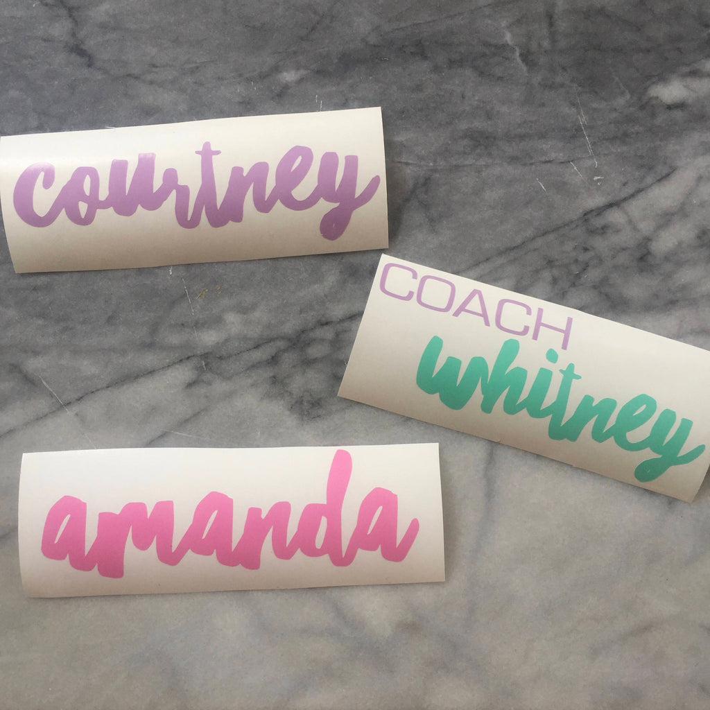 Personalized Name Decal Sized for Shaker - Name Sticker - Any Name Decal - Yeti Decal - Bridesmaid Gift - Name Sticker - DECAL ONLY