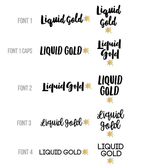 Liquid Gold Decal