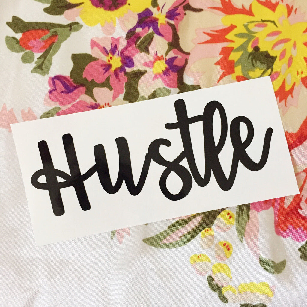 HUSTLE Shaker Decal - Shaker Cup Sticker - Tumbler Sticker - Laptop Cover Sticker