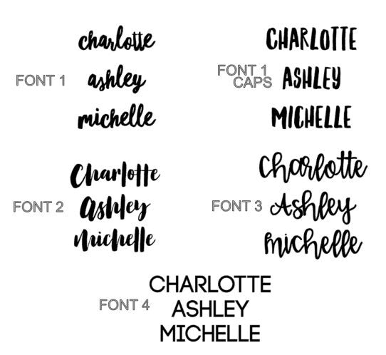 Personalized Name Decal Sized for Shaker - Name Sticker - Any Name Decal - Yeti Decal - Bridesmaid Gift - Name Sticker - DECAL ONLY