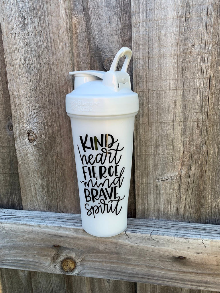 KIND Heart FIERCE Mind BRAVE Spirit Decal Sticker - shaker cup decal - inspirational sticker- cup not included