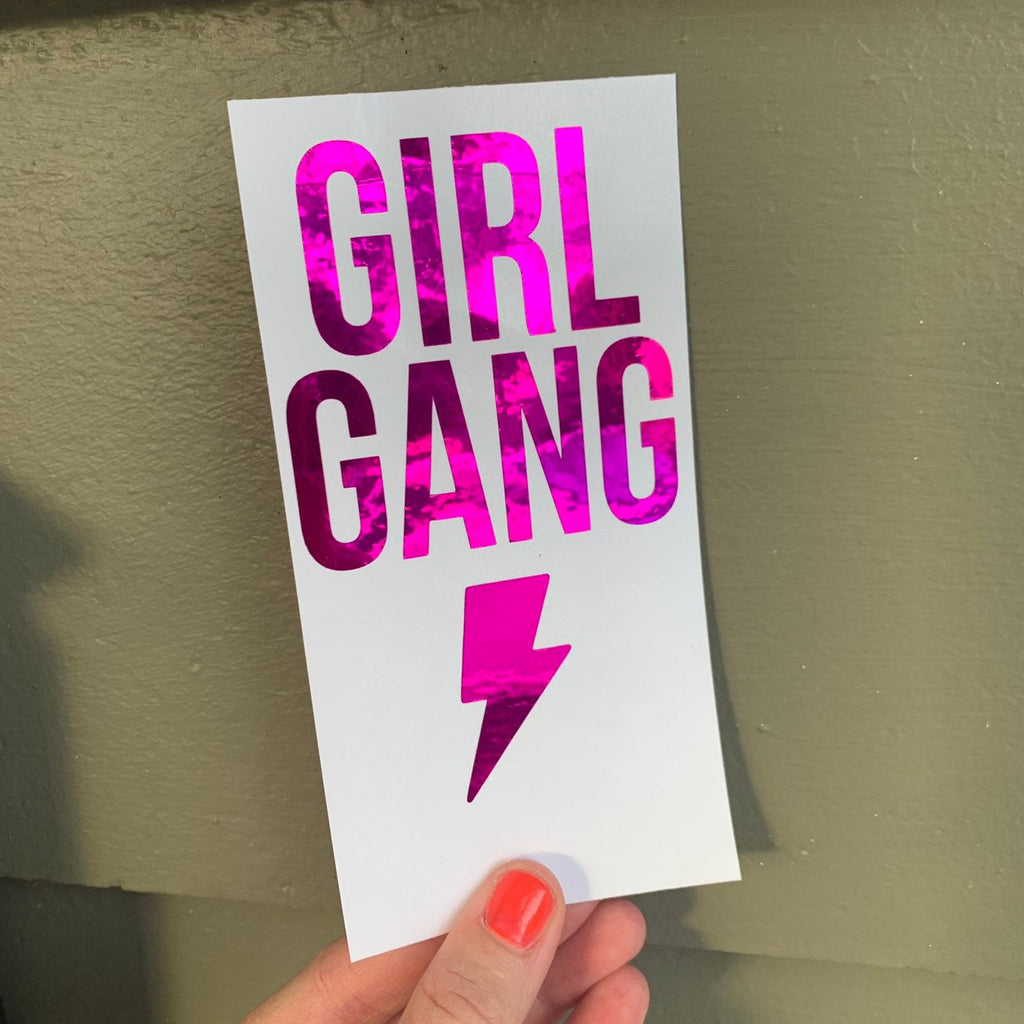 Girl Gang or Say Yes Decal Sticker - Shaker Cup Sticker- Car Sticker- Personalized Decal - DECAL ONLY