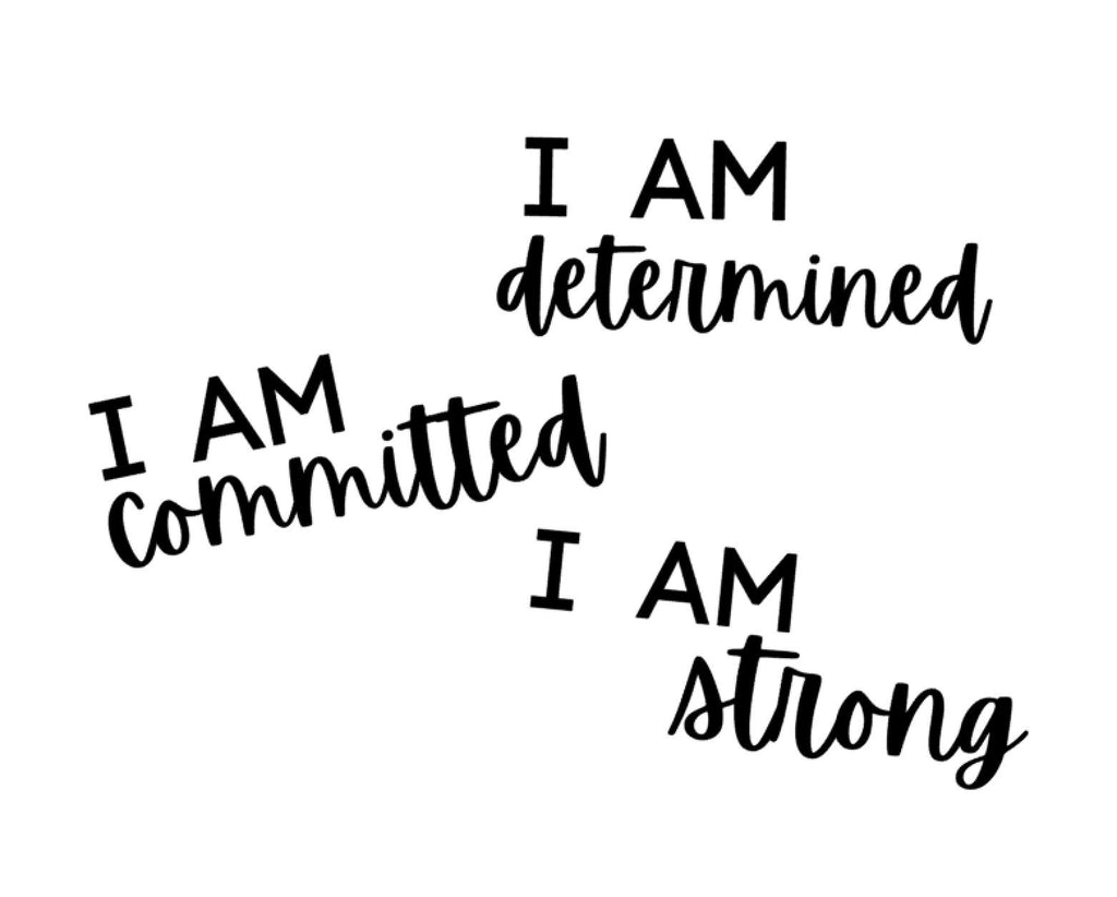 I AM... custom affirmation decal - choose any word!- decal only