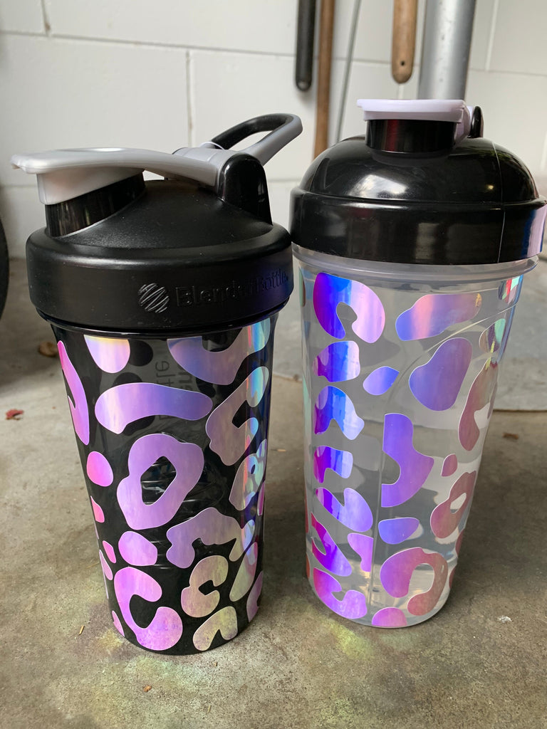 Leopard-ized CUPS Blender Bottle Shaker Bottle, Tumbler, Cold Cup or DIY option! Leopard Print Shaker Cup- Leopard Starbucks Cold Cup