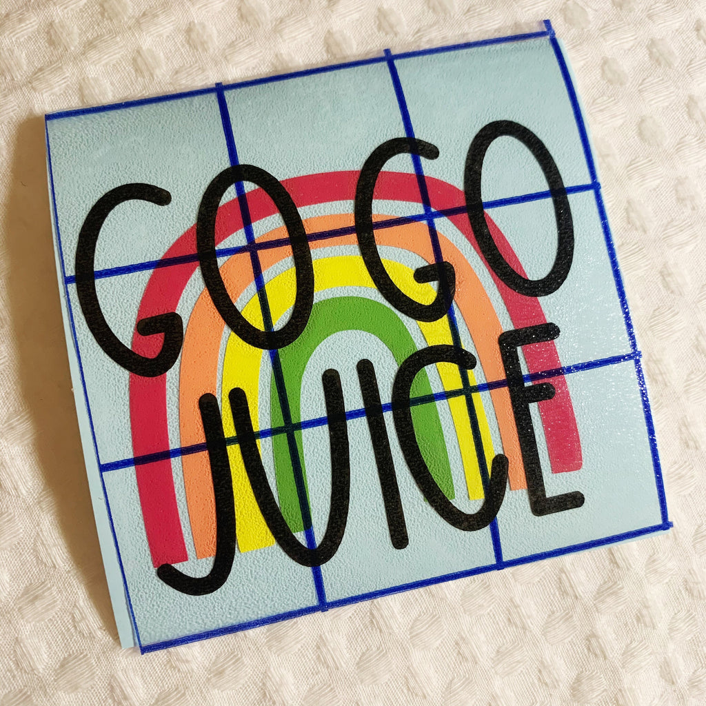 Liquid Gold/ Go Go Juice Rainbow Decal - Rainbow Decal - Boho rainbow - Energize - Preworkout DECAL ONLY