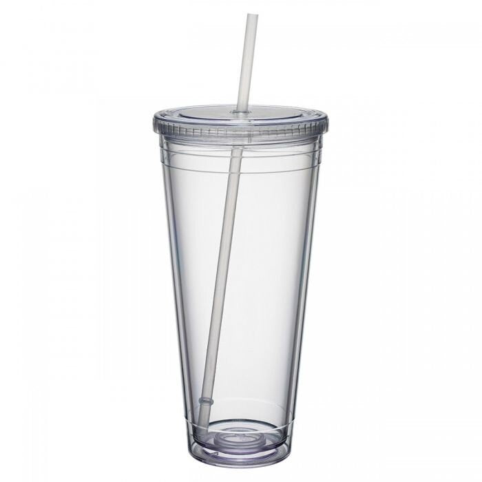 32oz Clear Acrylic or Matte Black Mega Tumbler to your Order!- CUP ONLY, add decal separately- big clear cup- loaded tea-snow globe tumbler