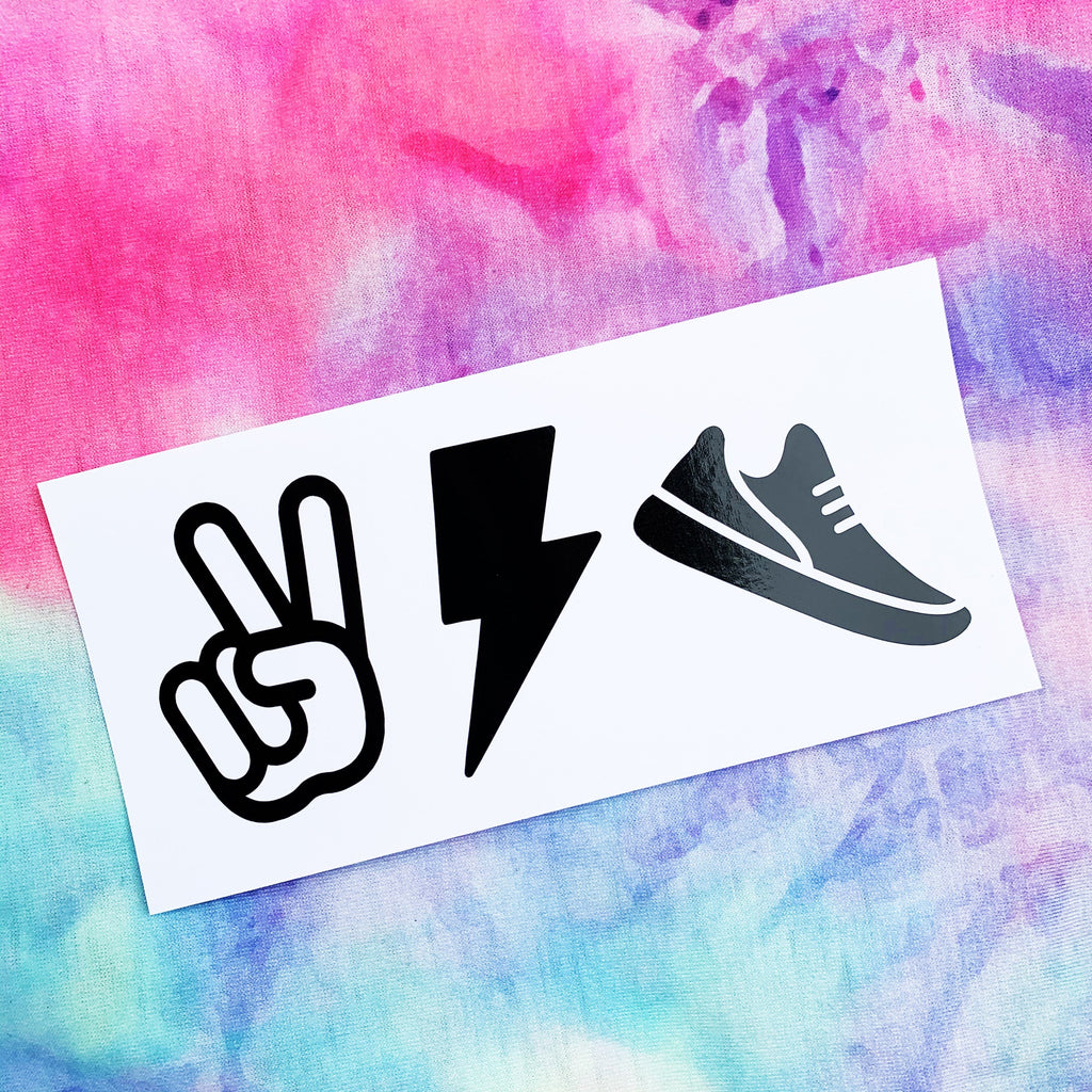 Ready to Run Decal Collection- Running Decals- Breakaway Babe- Running Theme Decals- Peace Love Run- Energize - Decals ONLY