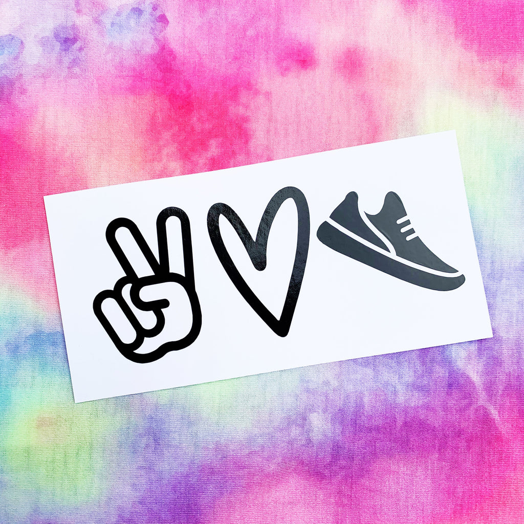 Ready to Run Decal Collection- Running Decals- Breakaway Babe- Running Theme Decals- Peace Love Run- Energize - Decals ONLY