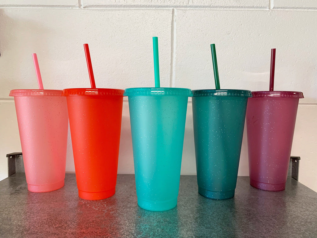 Glitter Reusable Cold Cup - 24oz Blank Cold Cup (DECAL NOT INCLUDED)