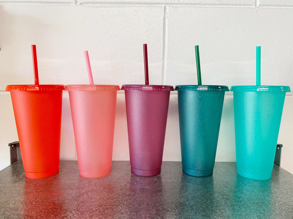 Glitter Reusable Cold Cup - 24oz Blank Cold Cup (DECAL NOT INCLUDED)