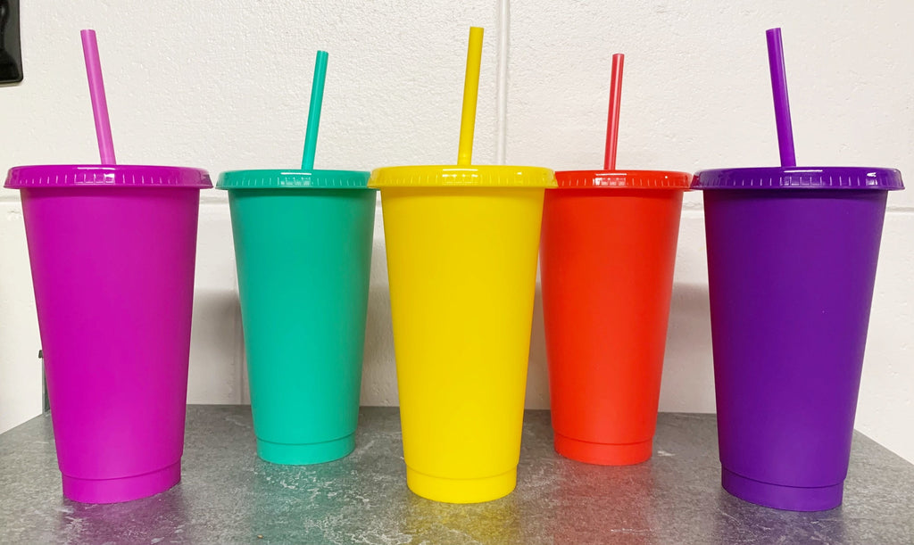 Gem Tone Reusable Cold Cup - 24oz Blank Cold Cup (DECAL NOT INCLUDED)