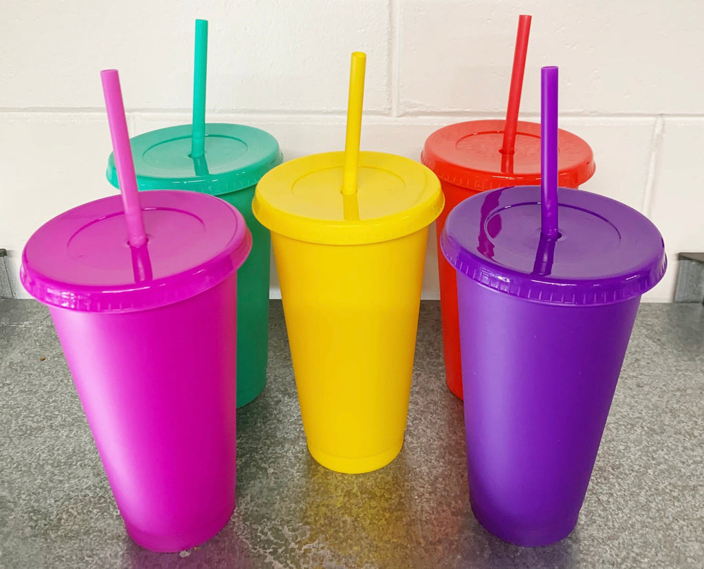 Gem Tone Reusable Cold Cup - 24oz Blank Cold Cup (DECAL NOT INCLUDED)