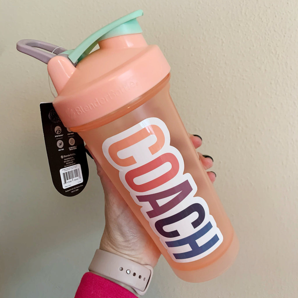 COACH Vinyl Sticker sized for Shakers or Cold Cup - Beachbody Coach- Energize Decal- Cup NOT included- 9 week control freak - SC prize