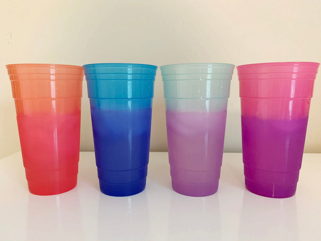 36oz Color Changing Party Cup Reusable Blank Cold Cup (Decal not included)