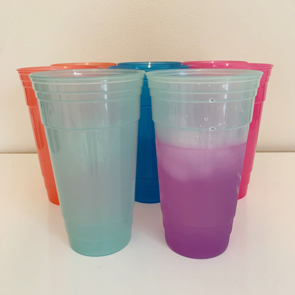 36oz Color Changing Party Cup Reusable Blank Cold Cup (Decal not included)