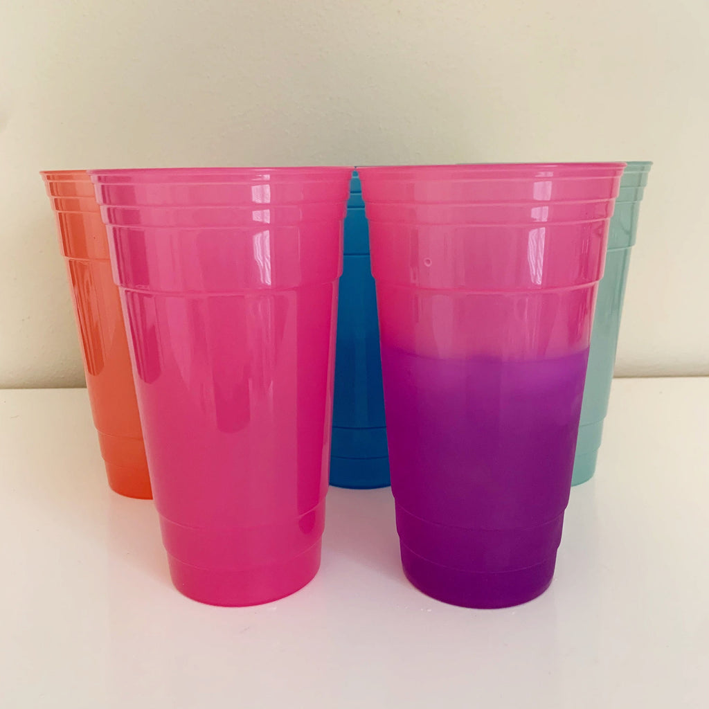 36oz Color Changing Party Cup Reusable Blank Cold Cup (Decal not included)