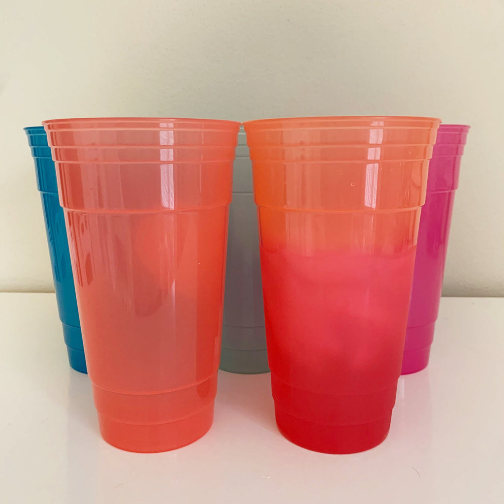 36oz Color Changing Party Cup Reusable Blank Cold Cup (Decal not included)