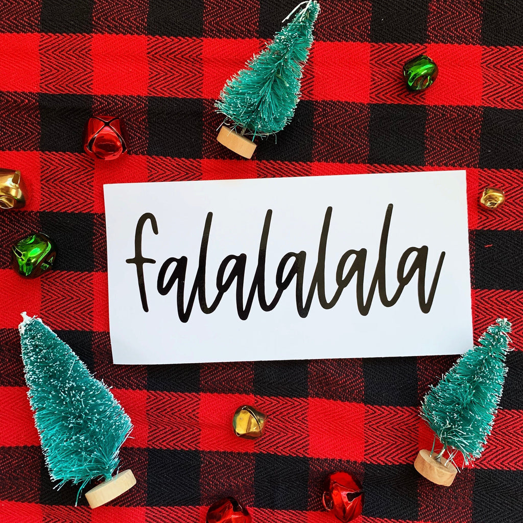 FaLaLaLaLa DECAL ONLY Christmas 2021 Shaker Cup COld Cup Decal Fancy