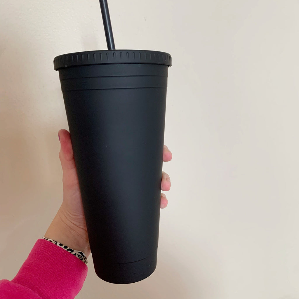 32oz Matte Black Mega Tumbler CUP ONLY, add decal separately