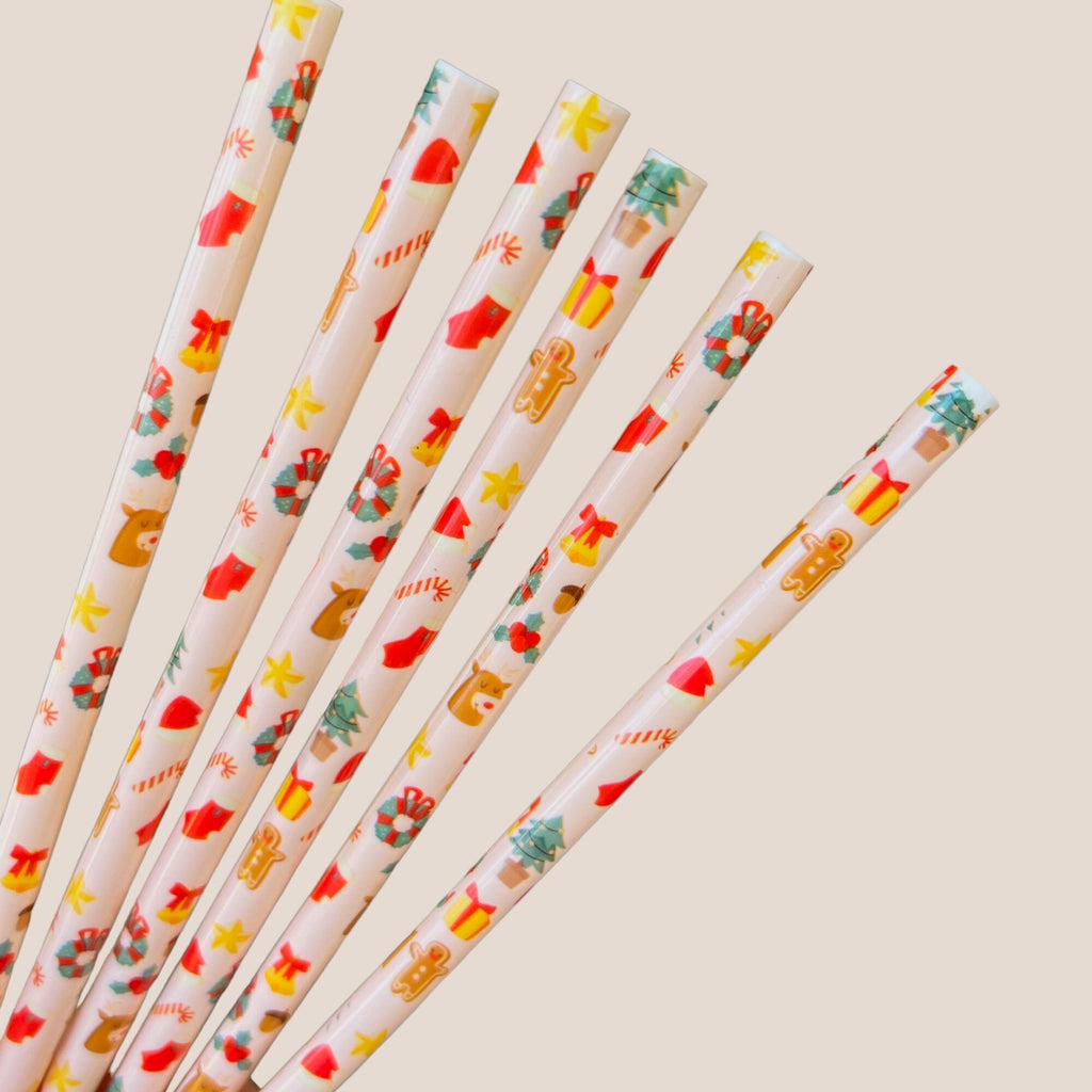 Holiday Cheer Reusable Straws - 9 inches long - Cold Cup Straw- Christmas Straw Holidays Red White Candy Cane Stripe